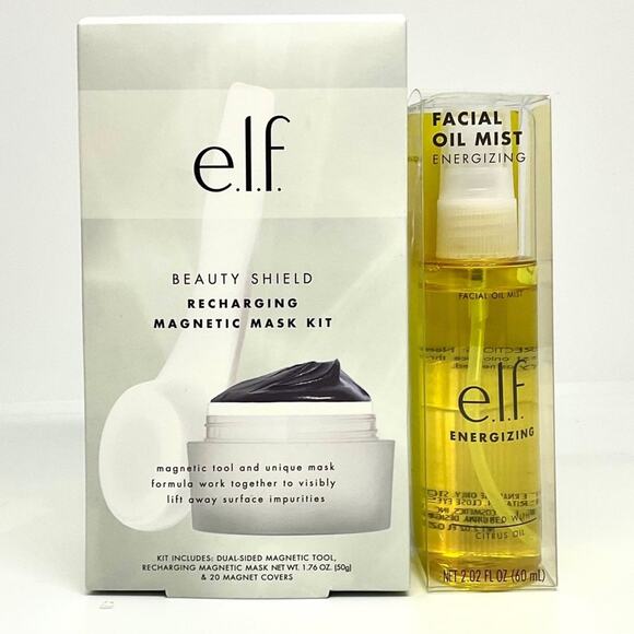 E.l.f.-Vegan-Beauty Shield Recharging Magnetic Mask & Facial Oil Mist - Picture 1 of 2